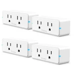 Dual Smart Plug 4 Pack, 15A Wifi Bluetooth Outlet, Work With Alexa And Google As. Fixed Price $61.59.