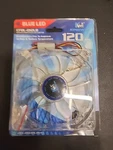 New Kingwin CFBL-012LB Blue Led 120MM Case Fan Silent Descktop Computer. Fixed Price $12.99.