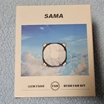 Sama SF200 120MM Case Fan Kit, Hydro Bearing, 4-PIN Pwm, 800-2200RPM, Black. Fixed Price $17.00.