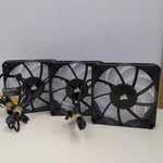 Corsair AF120 Rgb Elite 120MM Pwm Case Fans Black 3 Pack Cooling High Airflow Pc. Fixed Price $60.34.