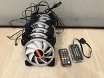 Coolmoon 7-PACK Rgb Case 120MM Cooling Fans, With Controller And Remote. Fixed Price $39.54.