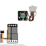 Fan Muffin Cooling 40MM 40X40X20 Top Motor DF1204BH. Fixed Price $7.00.