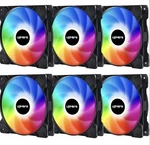 Set Of 5 Uphere 120MM Case Fan, Quiet Edition High Airflowadjustable Color Led. Fixed Price $22.99.