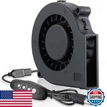 Gdstime 75MM Usb Blower Fan 3 Speeds Control 7515 5V Dc Brushless Turbine Turbo. Fixed Price $23.66.