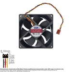 Fan Muffin Cooling 92MM 92X92X25 Avc DS09225R12MC234 0.30A. Fixed Price $8.00.