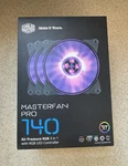 Cooler Masterfan Pro Rgb 140MM Case Fans 3-PACK W/ Controller. Fixed Price $39.00.