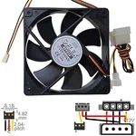Fan Axial Muffin Cooling Dc 12V 120MM 120X120X25 Scythe S-flex SFF21F 0.20A. Fixed Price $16.95.