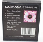 New Rosewill 80MM Case Fan RFA80L-R Translucent Pink. Fixed Price $12.26.