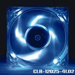 Evercool CLB-12025-4LD2 120MM X 25MM Computer Case Blue Quad Led Cooling Fan. Fixed Price $7.99.