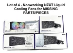 Lot Of 4 - Nonworking Nzxt Liquid Cooling Fans For Missing Parts/pieces. Fixed Price $127.99.