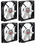 4X Evercool Shark 120MM 25MM Computer Case 3-PIN Cooling Fan /w Speed Control. Fixed Price $19.99.