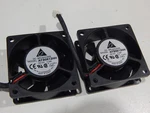 (2) Delta AFB0612HH 60X60X25MM Wire 5000RPM 12VDC Brushless - Lot Of Fans. Fixed Price $7.95.