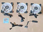 Azza Blizzard 360 3X 120MM Digital Led Pwm Cooling Fans W/ Argb Controller. Fixed Price $47.00.