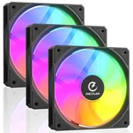 FA120B Argb Pc Fans 3 Pack, Quiet 120MM Computer Case With Pwm Smart Spe.... Fixed Price $26.37.