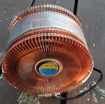 Vintage Giant 6X5X3" Masscool Fanner Tech Copper Heatsink Cpu. Fixed Price $39.99.