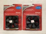 Compusa 299935 92MM Thermal Control Case Fan New Old Stock 4 Pin X2. Fixed Price $16.00.