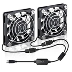 2 Packs 60MM X 10MM Usb Computer Fan 5V Wirh Speed Control Brushless Cooling. Fixed Price $23.16.