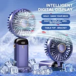 Mini Digital Portable Display Fan Deep Sea Blue Model N15. Fixed Price $14.99.