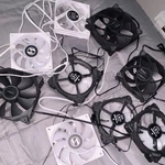 Antec Corsair Lian 120MM Hydraulic 4-PIN Black/white Case Fans Lot. Fixed Price $35.00.