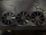 Nzxt 120MM Black Fans (3PIN Connectors). Fixed Price $30.00.