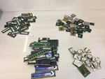 3LB 10OZ Computer Gold Scrap Recovery Lot - Ram (DDR2/3/4), Cpus, Wifi Cards. Fixed Price $250.00.