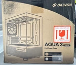 *new Box* White Okinos Aqua 3 Argb Mini-tower Pc Case, Micro-atx, Itx + Fans. Fixed Price $75.00.