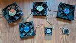 Lot Of 6 Dc 12V Brushless Computer Desktop Laptop Cooling Fans (tested/working). Fixed Price $18.00.