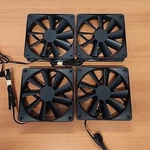 Nzxt 120MM Case Fans RF-Q12CR-B1 (non-rgb). Fixed Price $24.95.