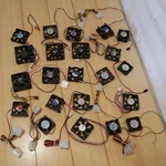 Lot Of 22 Cpu Fans Cooling 12V - Cooler Master, Amd, Antec, Etc.. Fixed Price $24.99.