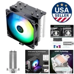 Elegant AX120 Argb Cpu Air Cooler - 4 Heat Pipes & Low Noise Operation. Fixed Price $65.99.