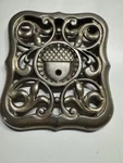 Vintage Cast Iron Kitchen Trivet Slow Cooking Cover Stove Burner 1902 Acorn. Fixed Price $85.00.