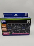 Quantity 4 Cooling Fans Dc 12V 80MM 80X80X25MM Gaming Pc Tower Case. Fixed Price $14.99.