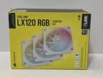 Corsair Icue Link LX120 Rgb - 120MM Fan Triple Pack White New. Fixed Price $74.99.