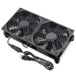 Gdstime Quiet Router Cooler With 3 Speed 240MM Usb Fan, Dual 120MM 5V. Fixed Price $40.17.