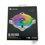 Corsair Series, Icue QL140 Rgb, 140MM Led Pwm White Fan, Single. Fixed Price $29.99.