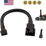 Crj Micro 4-PIN Gpu Fan Adapter Cable 6-INCH 15CM, Black Sleeved Ph.... Fixed Price $14.99.
