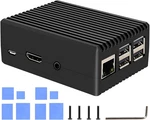 Geekworm For Raspberry Pi 3 B+ Case, Aluminum Alloy Heavy Duty Passive Cooling. Fixed Price $13.99.