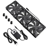 Wathai Dual Ball 3 X 120MM Computer With Ac Plug Dc 12V Big Airflow Fans .... Fixed Price $36.64.