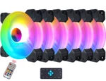 Rk Rgb Led 120MM Case Cpu Fan, Ultra Quiet, High Airflow - 6 Pack **new**. Fixed Price $51.87.