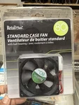 Retail Plus+ 80MM Ball Bearing Case Fan 24.7 Cfm 12V 3-PIN Black Plastic. Fixed Price $12.99.
