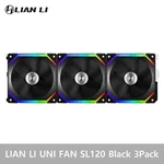 Lian Uni Fan SL120 Black 3PACK W/ Controller 800-1900 Rpm 120MM Fedex. Fixed Price $123.62.