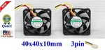 2X Sunon 40X10MM 3PIN Fan, HA40101V4-C99, HA40101V4-D13U-C99, Super-silence!. Fixed Price $9.95.