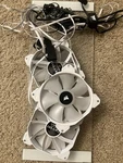 Corsair Icue 5000X 120MM White Hydraulic Case Fans Controller Hub For Pc. Fixed Price $34.00.