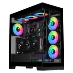 Neview 4503 Mid Tower Pc Case With Dual Tempered Glass Panels, 120MM Argb F.... Fixed Price $132.89.