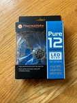 Thermaltake Pure 120MM Computer Fan With Blue Led High Performance Less Noise. Fixed Price $15.00.