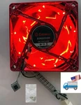 New Enermax 80MMX25MM Red Led Smart Cooling Case Fan 3PIN + Thermal Control. Fixed Price $12.99.