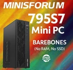 Minisforum 795S7 Tower Gaming Pc Amd RYZEN9 7945HX, Barebones - BD795I. Fixed Price $419.99.