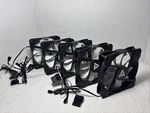 1012S-WB 4PIN Molex & 3PIN Motherboard Black/white Silent Case Fan 5-PK (0006). Fixed Price $15.95.