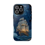 Ink - Iphone/galaxy/pixel Tough Case Sailing Ship Turbulent Sea. Fixed Price $38.49.