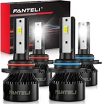 Fanteli 9005/HB3 & 9006/HB4 Led Light Bulbs 4-PACK 120W 24000LM 6500K White. Fixed Price $95.35.
